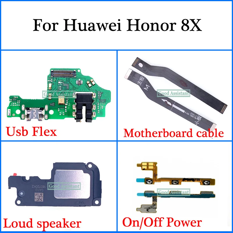 Гибкий кабель для материнской платы Huawei Honor 8X / View 10 Lite гибкий вкл. ВЫКЛ. с Usb