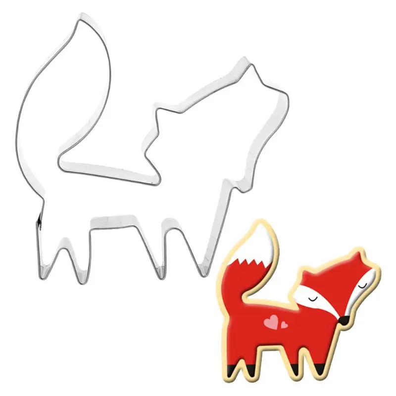 Stainless Steel Cookie Cutters Animal Fox Form Biscuit Mould Decoration Fondant Baking Tool Pastry DIY Tools
Stainless Steel Cookie Cutters Animal Fox Form Biscuit Mould Decoration Fondant Baking Tool Pastry DIY Tools