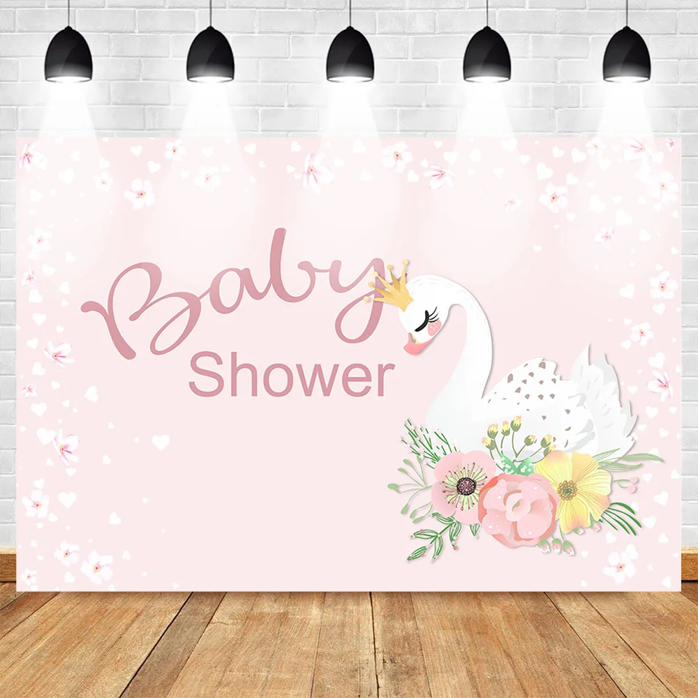 Newborn Baby Shower Backdrop for Photography Flower Background Little Princess White Swan Party Decoration Photocall Photophone
Newborn Baby Shower Backdrop for Photography Flower Background Little Princess White Swan Party Decoration Photocall Photophone