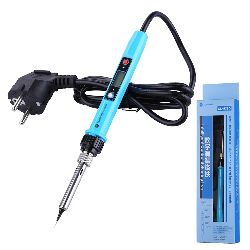 220V 80W LCD Digital Electric Soldering Iron Welding Tools Adjustable Temperature Solder Iron BGA Repair Tools Fer a Souder
220V 80W LCD Digital Electric Soldering Iron Welding Tools Adjustable Temperature Solder Iron BGA Repair Tools Fer a Souder