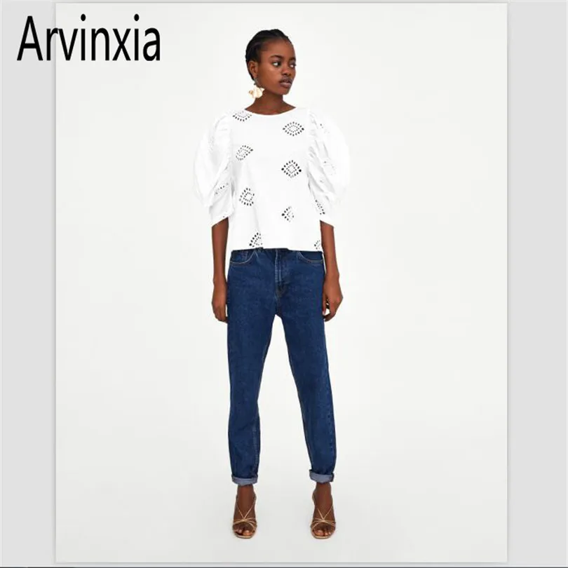 Фото Arvinxia ZA Удобные однотонные женские повседневные шорты с вырезом - купить