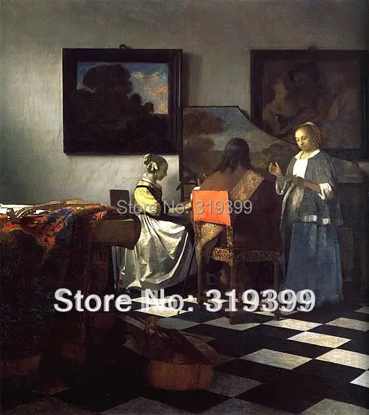 Oil Painting Reproduction on linen canvas,The Art of Painting by Johannes Vermeer,Free Shipping ,100% handmade,Museum quality
Oil Painting Reproduction on linen canvas,The Art of Painting by Johannes Vermeer,Free Shipping ,100% handmade,Museum quality