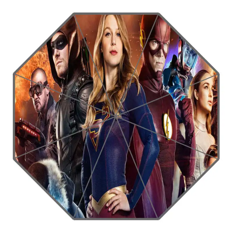 Legends of Tomorrow Umbrella Custom Printing Foldable Sun Rain Travel Umbrella Non-Automatic Decorative High-Quality Umbrella
Legends of Tomorrow Umbrella Custom Printing Foldable Sun Rain Travel Umbrella Non-Automatic Decorative High-Quality Umbrella