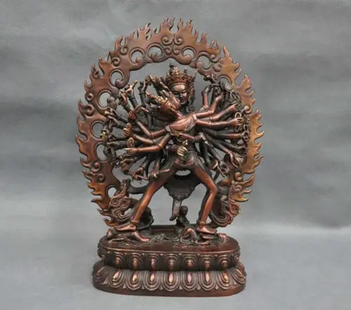 Art Bronze home decoration 12'' China Tibetan Buddhism Pure Bronze Kalacakravajra King Kong Buddha Statue
Art Bronze home decoration 12'' China Tibetan Buddhism Pure Bronze Kalacakravajra King Kong Buddha Statue