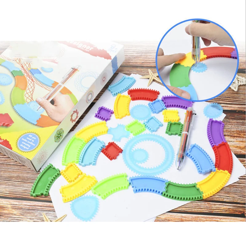 19/35Pcs Spirograph Drawing Toy Set Creative Designs Painting Learning Educational Toys For Kids Spiral Rail Frame Drawing Toy
19/35Pcs Spirograph Drawing Toy Set Creative Designs Painting Learning Educational Toys For Kids Spiral Rail Frame Drawing Toy
