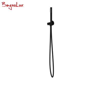 Bagnolux Brass Adjustable Wall Holder Handheld Water-saving Bath Shower Round Handheld Shower Matt Black Finish Head Connector
Bagnolux Brass Adjustable Wall Holder Handheld Water-saving Bath Shower Round Handheld Shower Matt Black Finish Head Connector