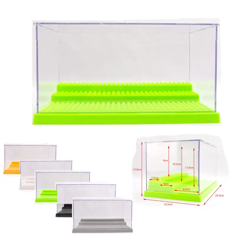 1pc 3 Steps Display Case/Box Dustproof ShowCase Gray Base For Blocks Acrylic Plastic legoing Display Box Case 25.5X15.5X13.8cm
1pc 3 Steps Display Case/Box Dustproof ShowCase Gray Base For Blocks Acrylic Plastic legoing Display Box Case 25.5X15.5X13.8cm