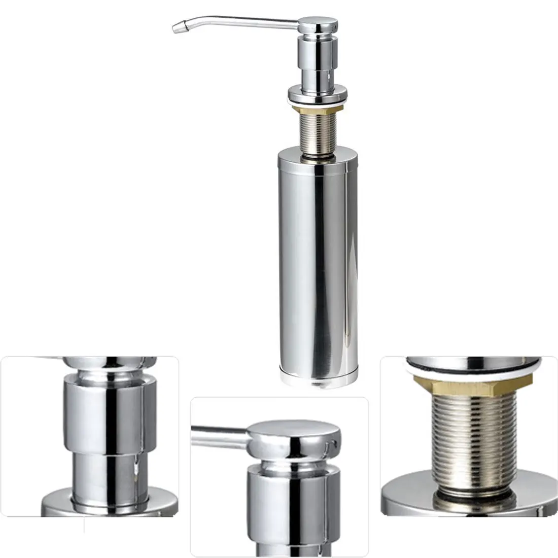 Cheaper Kitchen Sink Soap Stainless Steel Liquid Soap Dispenser Chrome Soap Bottle Box 
Cheaper Kitchen Sink Soap Stainless Steel Liquid Soap Dispenser Chrome Soap Bottle Box