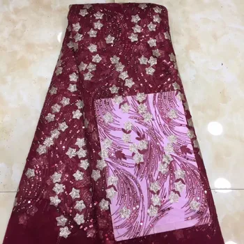 Advanced Sequins Lace Fabric for Gold/Purple/Black High Quality Guipure French Tulle Lace Fabrics 2019 Nigerian Lace For Women
Advanced Sequins Lace Fabric for Gold/Purple/Black High Quality Guipure French Tulle Lace Fabrics 2019 Nigerian Lace For Women