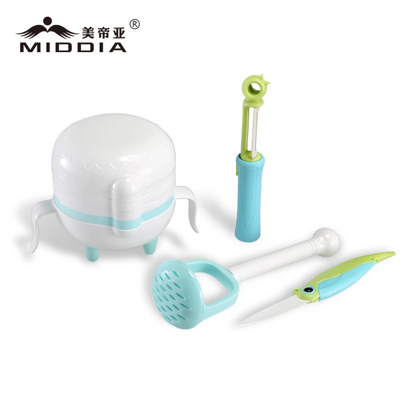 Middia food processor fruit juicer manual grinding tool set with ceramic knife and peeler set for baby food
Middia food processor fruit juicer manual grinding tool set with ceramic knife and peeler set for baby food