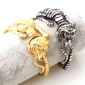 30mm Hot Sale Stainless Steel Silver Color/Gold/Black Tiger Skeleton Cuff Bangle Mens Boys Casting Bracelets Jewelry Punk Animal
30mm Hot Sale Stainless Steel Silver Color/Gold/Black Tiger Skeleton Cuff Bangle Mens Boys Casting Bracelets Jewelry Punk Animal