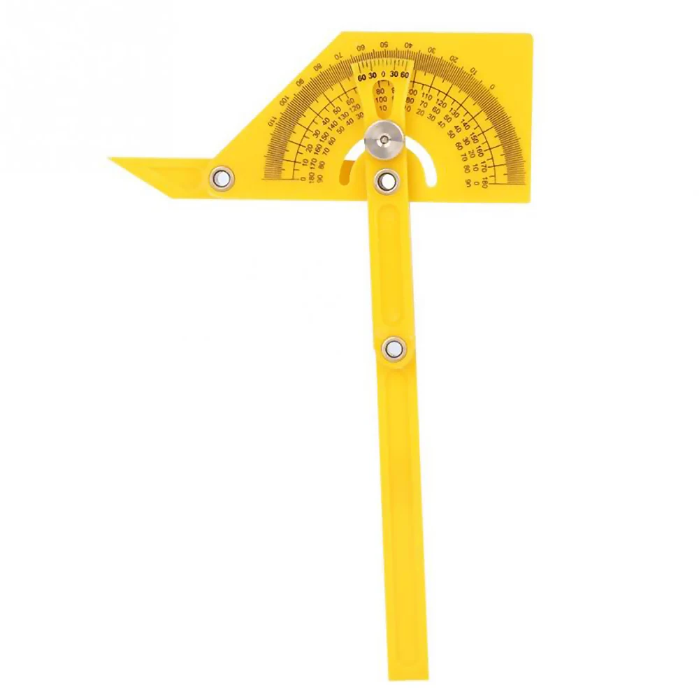 180 Degree Yellow Semicircle Ruler Multifunctional Protractor For Woodworking Ruler Foldable Worker Student Architect Engineer
180 Degree Yellow Semicircle Ruler Multifunctional Protractor For Woodworking Ruler Foldable Worker Student Architect Engineer
