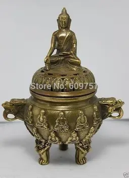 rare luck Chinese Old Copper Buddha Dragon Incense Burner gift art bronze Genuine copper
rare luck Chinese Old Copper Buddha Dragon Incense Burner gift art bronze Genuine copper