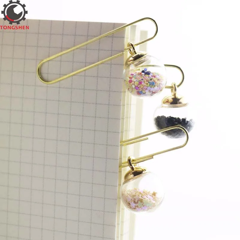 5Pcs Glass ball Paper Clips Bookmark Memo Clips Metal Binder Clips Funny Kawaii Office Shool Stationery Marking Clip
5Pcs Glass ball Paper Clips Bookmark Memo Clips Metal Binder Clips Funny Kawaii Office Shool Stationery Marking Clip