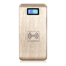 Universal 12000 mAh Power Bank Wireless Charger Dual USB Port Wireless Charging Pad For Samsung S6 S7 S7 Edge Note 5 iPhone6 6s