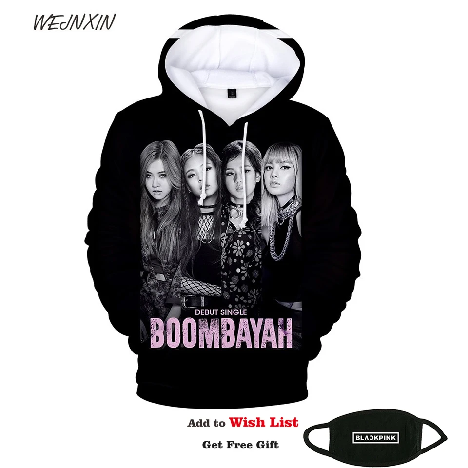 VAGROVSY Kpop BLACKPINK BOOMBAYHA 3D Sweatshirt Women Men Fashion Popular Long Sleeve Harajuku Hip Hop Unisex Hooides
VAGROVSY Kpop BLACKPINK BOOMBAYHA 3D Sweatshirt Women Men Fashion Popular Long Sleeve Harajuku Hip Hop Unisex Hooides