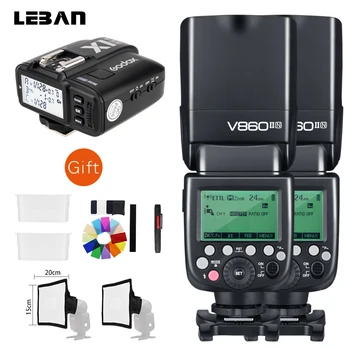 Free DHL!!Godox 2x V860II-N GN60 i-TTL HSS 1/8000s 2.4G Speedlite Flash Li-ion Battery + X1T-N Flash Transmitter for Nikon +Gift 
Free DHL!!Godox 2x V860II-N GN60 i-TTL HSS 1/8000s 2.4G Speedlite Flash Li-ion Battery + X1T-N Flash Transmitter for Nikon +Gift
