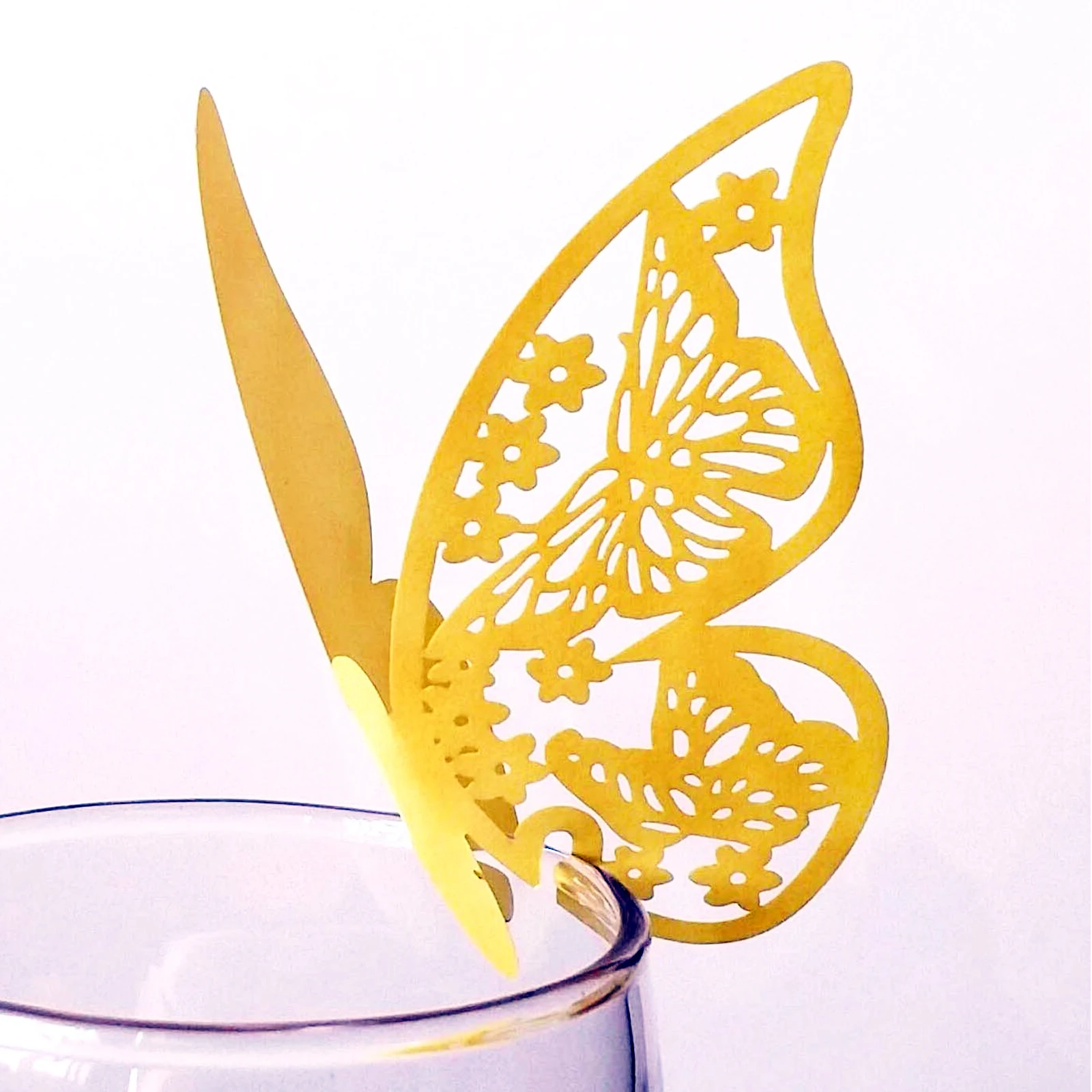 10pcs/lot Paper Laser Cut Butterfly Place Wine Glass Cup Card For DIY Birthday Wedding Festival Party Home Decoration
10pcs/lot Paper Laser Cut Butterfly Place Wine Glass Cup Card For DIY Birthday Wedding Festival Party Home Decoration