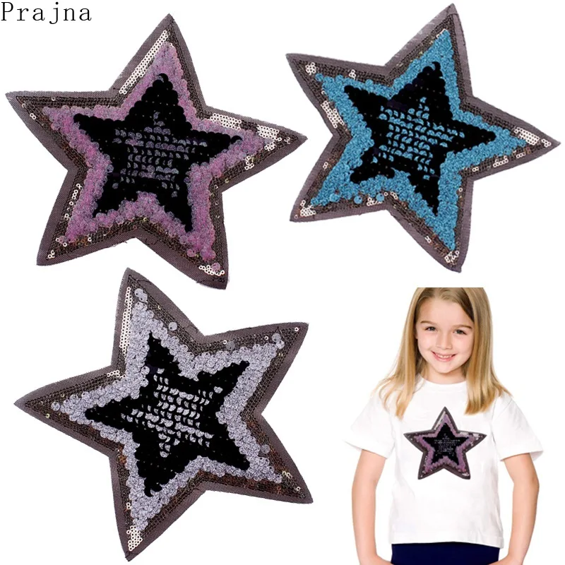 Prajna Glitter Star Patch Rainbow Sequin Patches On Clothes Stripes Cheap Embroidered Patches For Clothing Sew On Applique Patch
Prajna Glitter Star Patch Rainbow Sequin Patches On Clothes Stripes Cheap Embroidered Patches For Clothing Sew On Applique Patch