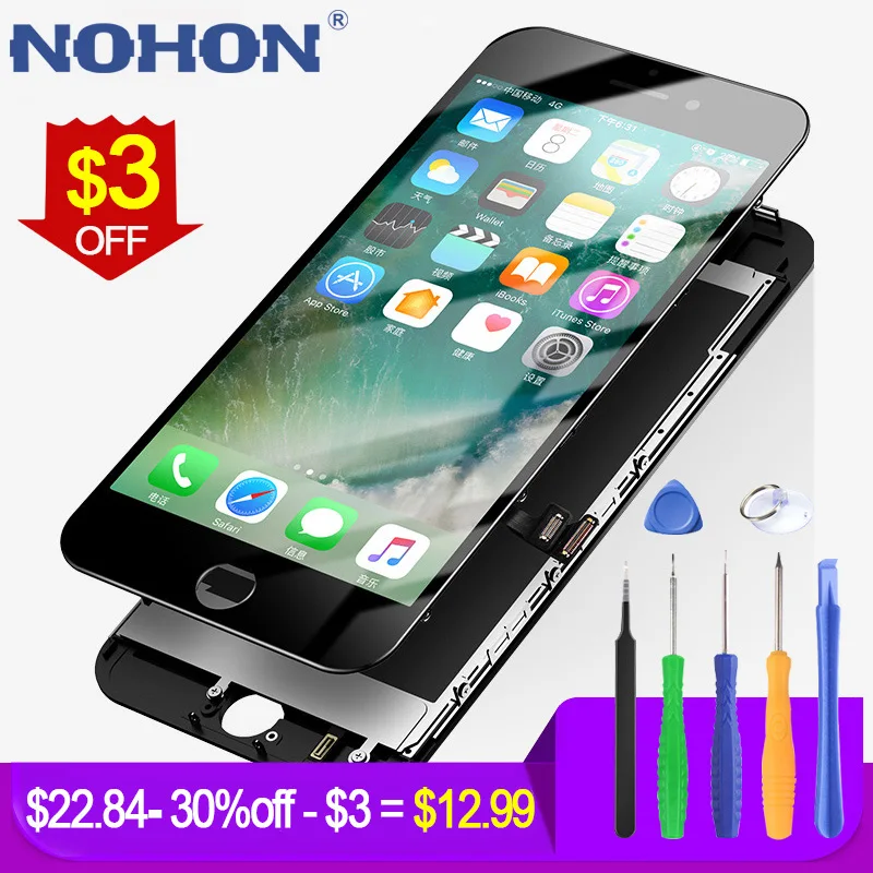 NOHON LCD For iPhone 6 7 Screen Replacment LCD For iPhone 6/7 Plus Display Original Full Assembly 3D Touch Glass Digitizer AAA++
NOHON LCD For iPhone 6 7 Screen Replacment LCD For iPhone 6/7 Plus Display Original Full Assembly 3D Touch Glass Digitizer AAA++