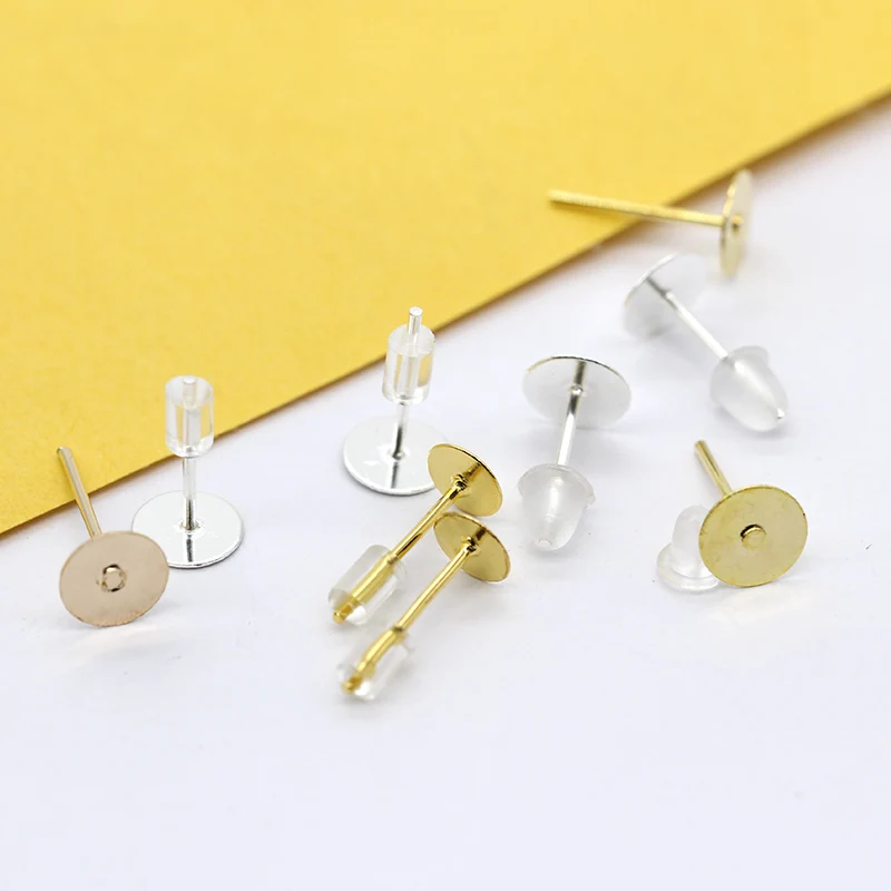 100p 4x11mm 5x11mm 6x11mm 8x11mm 10x11mm Gold Silver plated Bronze blank Nail Pin Ear stud Earrings post Flat pad Forms findings
100p 4x11mm 5x11mm 6x11mm 8x11mm 10x11mm Gold Silver plated Bronze blank Nail Pin Ear stud Earrings post Flat pad Forms findings