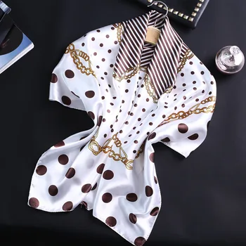 Luxury Brand Silk Scarf Women Fashion Dot Chain Print Shawls Large Size Bandana Femme Headband Foulard Hijab 90x90cm Pashmina
Luxury Brand Silk Scarf Women Fashion Dot Chain Print Shawls Large Size Bandana Femme Headband Foulard Hijab 90x90cm Pashmina