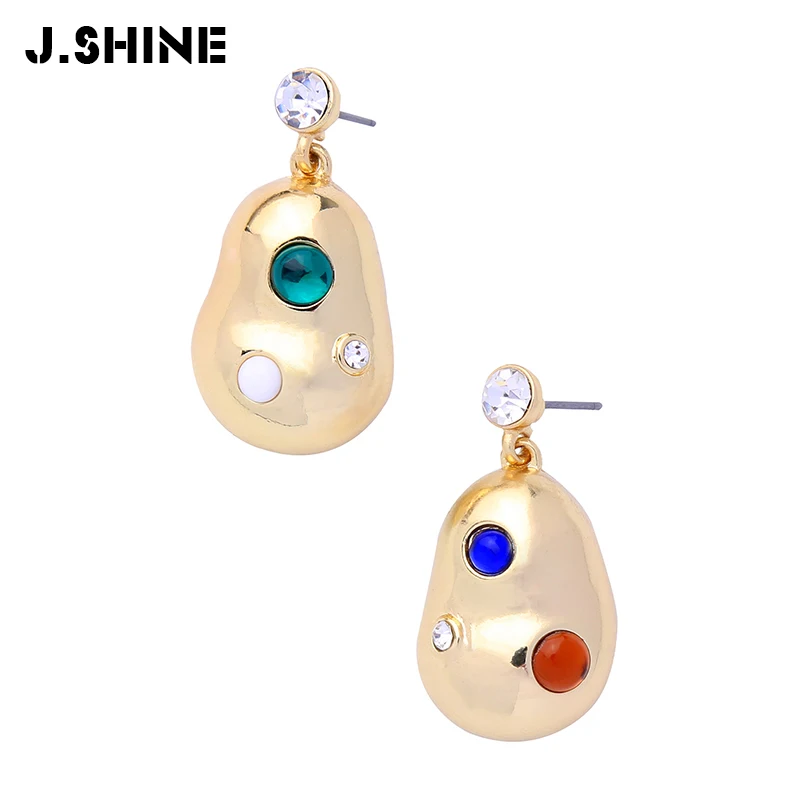JShine Women Earrings Geometry Gold Color Alloy Resin Crystal Drop Earrings Jewelry Earrings Korean Fashion Accessories
JShine Women Earrings Geometry Gold Color Alloy Resin Crystal Drop Earrings Jewelry Earrings Korean Fashion Accessories