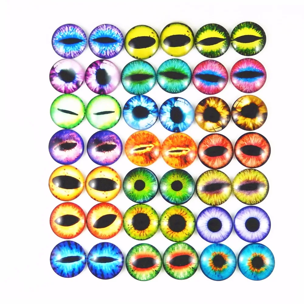 GraceAngie Wholesale 50pcs/lot 6mm Round Colorful Mixed Sale Dragon Evil Frog Eyes Nice Glass Cabochon Handmade Jewelry Findings
GraceAngie Wholesale 50pcs/lot 6mm Round Colorful Mixed Sale Dragon Evil Frog Eyes Nice Glass Cabochon Handmade Jewelry Findings