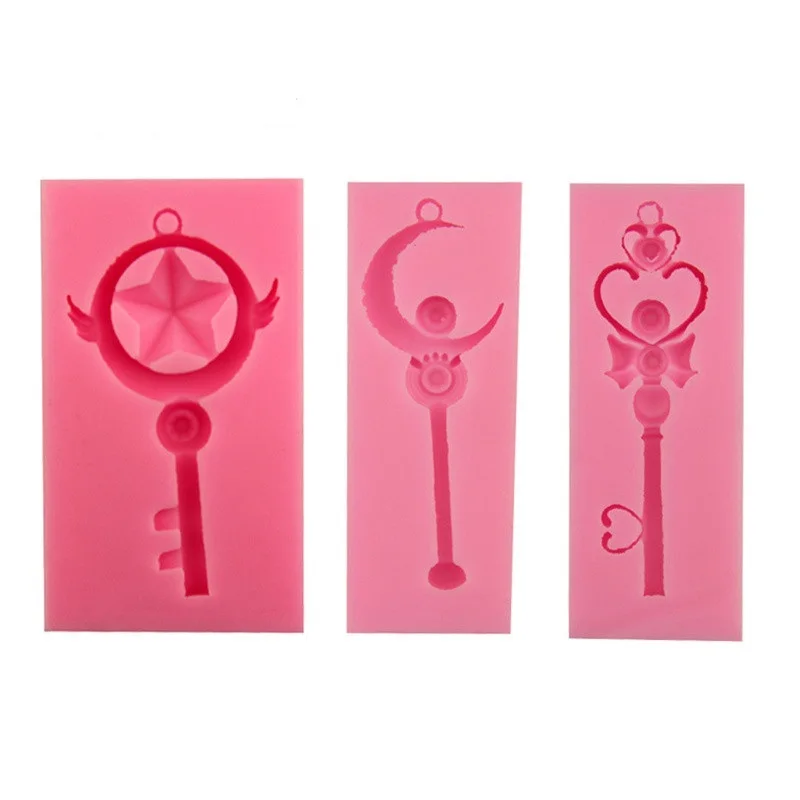 Cartoon Magic Wand Epoxy Silicone Mould Transparent Moon Sailor Moon Cardcaptor Sakura Crown DIY Pendant Jewelry Mold
Cartoon Magic Wand Epoxy Silicone Mould Transparent Moon Sailor Moon Cardcaptor Sakura Crown DIY Pendant Jewelry Mold
