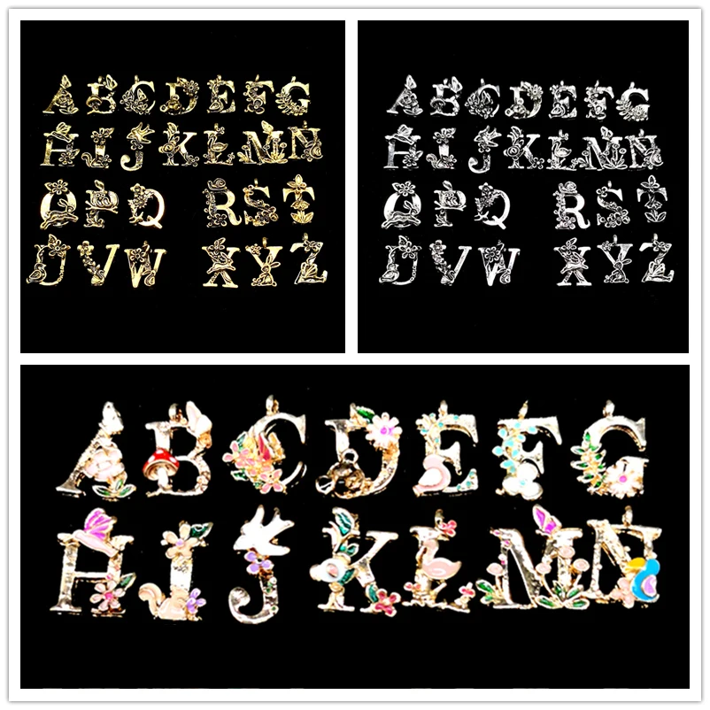 Vintage Alloy Letter Gold Silver Colorful Letter Pendant Bracelet Necklace Pendant DIY Hair Accessories # 1 piece / lot
Vintage Alloy Letter Gold Silver Colorful Letter Pendant Bracelet Necklace Pendant DIY Hair Accessories # 1 piece / lot