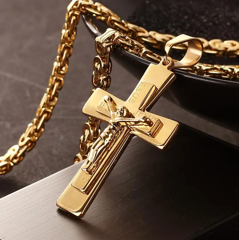 Stylish Religious Cross Titanium Unisex Pendant Necklaces Christ Jesus Jewelry Free Shipping
Stylish Religious Cross Titanium Unisex Pendant Necklaces Christ Jesus Jewelry Free Shipping