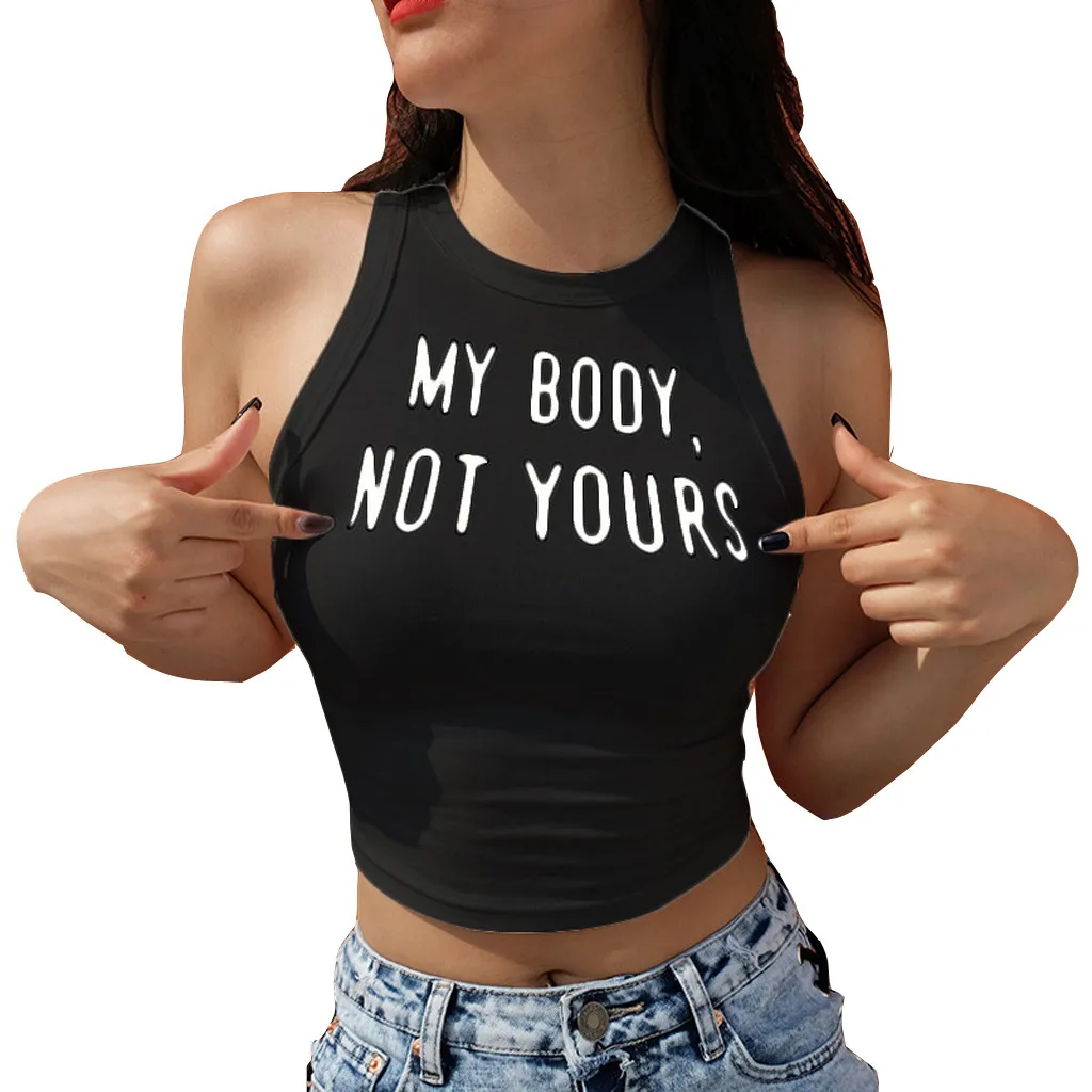 Feitong Ladies Solid Sexy Crop tops Women Fashion Letter Sleeveless Tops T Shirt Camisole Top Vest Female Streetwear Beach Shirt
Feitong Ladies Solid Sexy Crop tops Women Fashion Letter Sleeveless Tops T Shirt Camisole Top Vest Female Streetwear Beach Shirt