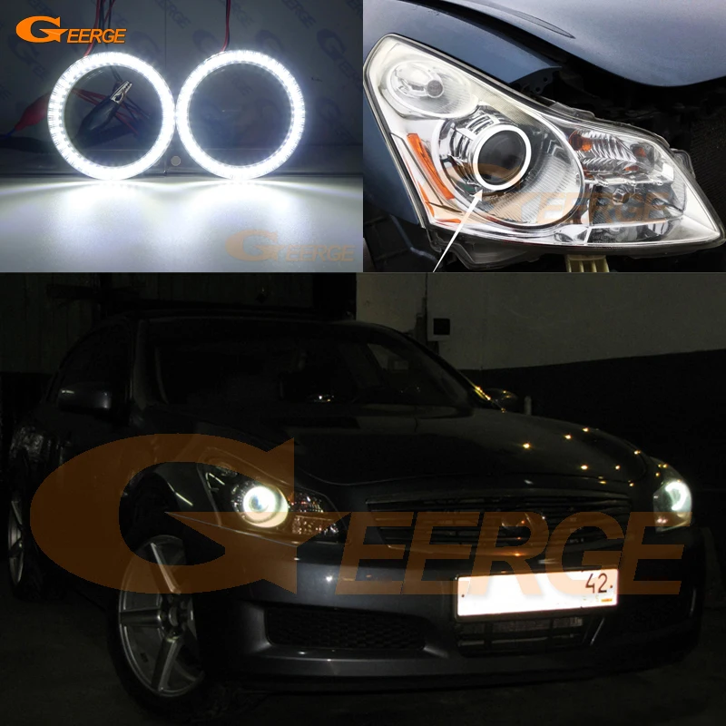 For INFINITI G35 G37 2007 2008 2009 HID XENON HEADLIGHT smd led Angel Eyes kit Day Light Excellent Ultra bright illumination DRL
For INFINITI G35 G37 2007 2008 2009 HID XENON HEADLIGHT smd led Angel Eyes kit Day Light Excellent Ultra bright illumination DRL