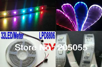 16.4feet 5M 5050 SMD Waterproof LPD8806 IC digital Individually Addressable Flexible RGB FULL COLOR LED Strip 32LEDs/m IP67 DC5V
16.4feet 5M 5050 SMD Waterproof LPD8806 IC digital Individually Addressable Flexible RGB FULL COLOR LED Strip 32LEDs/m IP67 DC5V