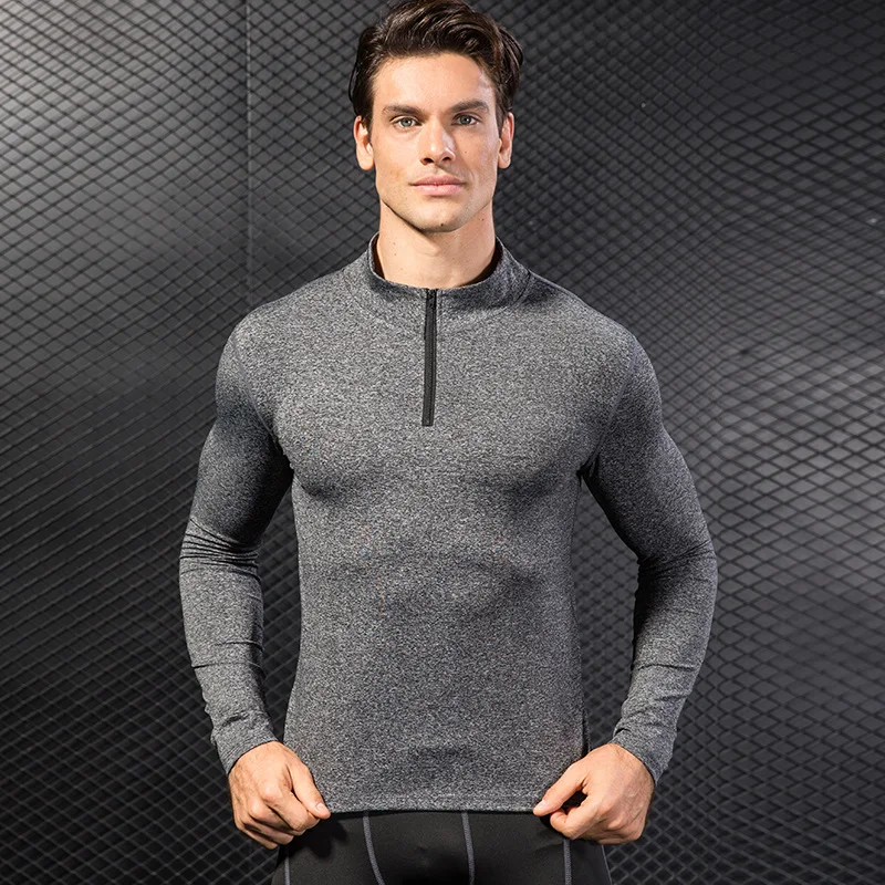 Half zip stretch quick-drying collar boxing compression tops CrossFit Trainning shirts gym Weight Lifting Running Man t shirts
Half zip stretch quick-drying collar boxing compression tops CrossFit Trainning shirts gym Weight Lifting Running Man t shirts