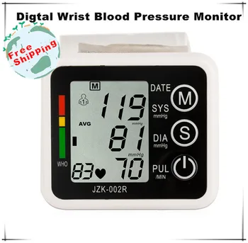 LCD Digital Wrist Cuff Blood Pressure Monitor Heart Beat Rate Pulse Meter Tonometer Sphygmomanometer BP Blood Pressure Meter
LCD Digital Wrist Cuff Blood Pressure Monitor Heart Beat Rate Pulse Meter Tonometer Sphygmomanometer BP Blood Pressure Meter
