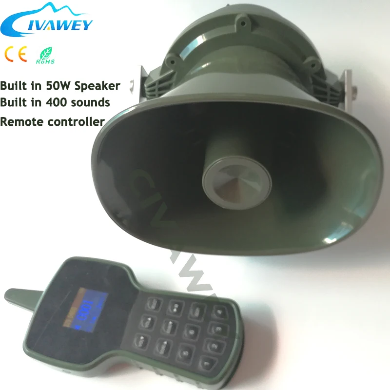 2 way remote control 400 sounds hunting MP3 bird sounds caller electronic bird callers duck caller goose pigeon hunting decoy
2 way remote control 400 sounds hunting MP3 bird sounds caller electronic bird callers duck caller goose pigeon hunting decoy