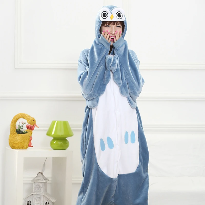 Winter Owl Onesies Men Women Pajamas Cute Flannel Animal Onesie Warm Homewear Overall Kigurumi Pajamas for Adults
Winter Owl Onesies Men Women Pajamas Cute Flannel Animal Onesie Warm Homewear Overall Kigurumi Pajamas for Adults