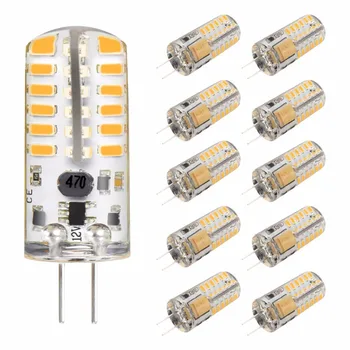 G4 LED Bulb 10 Pack 3W Bi-Pin LED Light Bulb 48x3014 SMD 20W Halogen Bulb Equivalent Silicone Coated Shatterproof 220 Lumens
G4 LED Bulb 10 Pack 3W Bi-Pin LED Light Bulb 48x3014 SMD 20W Halogen Bulb Equivalent Silicone Coated Shatterproof 220 Lumens