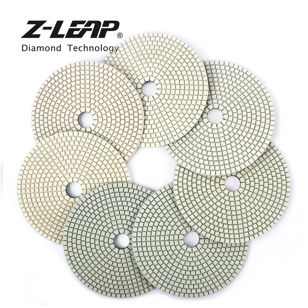 Z-LEAP Diamond Polishing Pads 6 Inch 150mm With 2.5mm Thickness 7pcs/Set Stone Marble Polishing Wet For Grinding Machine
Z-LEAP Diamond Polishing Pads 6 Inch 150mm With 2.5mm Thickness 7pcs/Set Stone Marble Polishing Wet For Grinding Machine