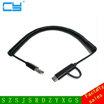 free shipping 2 in 1 Type-C Micro USB Charging Spring Cable Stretch cord for Huawei p9 OnePlus 2 ZUK Z1 Z2 NEXUS 5X 6P
free shipping 2 in 1 Type-C Micro USB Charging Spring Cable Stretch cord for Huawei p9 OnePlus 2 ZUK Z1 Z2 NEXUS 5X 6P