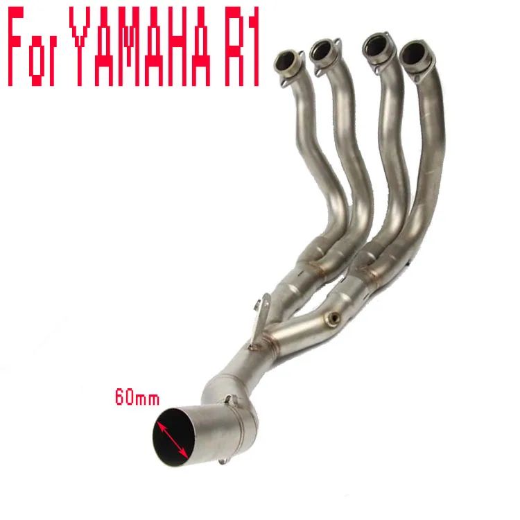 60MM Inlet R1 MT10 Exhaust System Pipe Motorcycle Link Header Middle Pipe For YAMAHA YZF-R1 MT10 2015 2016 2017 2015-2017 Year
60MM Inlet R1 MT10 Exhaust System Pipe Motorcycle Link Header Middle Pipe For YAMAHA YZF-R1 MT10 2015 2016 2017 2015-2017 Year