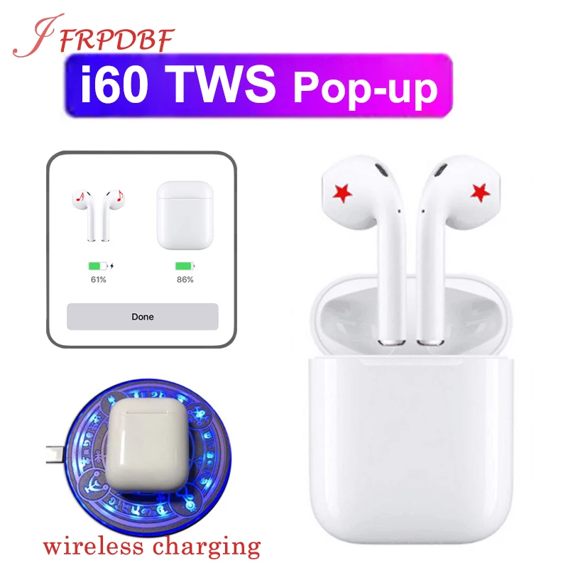 i60 TWS Pop up 1:1 Wireless Charging Bluetooth Earphones Earbuds For iPhone xiaomi airdots pro PK i30tws i30 i80 i88 Not W1 Chip
i60 TWS Pop up 1:1 Wireless Charging Bluetooth Earphones Earbuds For iPhone xiaomi airdots pro PK i30tws i30 i80 i88 Not W1 Chip