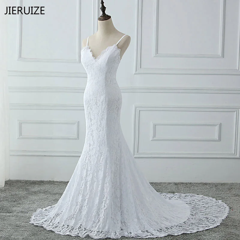 JIERUIZE White Lace Mermaid Boho Wedding Dresses 2018 Low Back Summer Bridal Dresses Backless Wedding Gowns robe de mariee
JIERUIZE White Lace Mermaid Boho Wedding Dresses 2018 Low Back Summer Bridal Dresses Backless Wedding Gowns robe de mariee