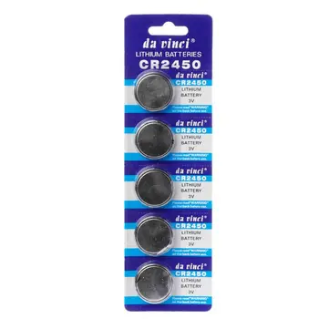 2020 New 5PCS Button Battery CR2450 Electronic Lithium Coin Cell Batteries 3V KCR2450 5029LC LM2450 Watch Toy Remote
2020 New 5PCS Button Battery CR2450 Electronic Lithium Coin Cell Batteries 3V KCR2450 5029LC LM2450 Watch Toy Remote