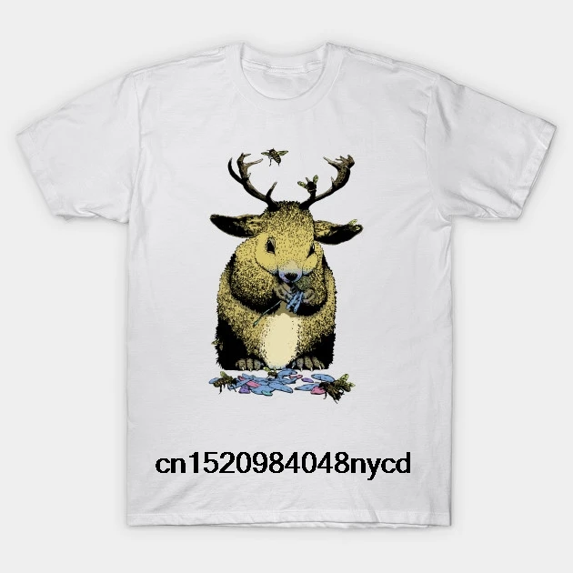 Printed Men T Shirt Cotton tShirt O-Neck Short-Sleeve New Style Forest Guardian Cute Animals Women T-Shirt | Женская одежда
