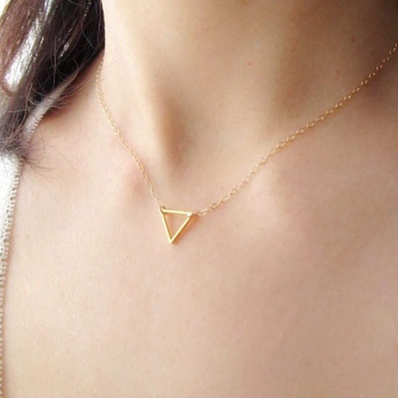 Tiny Gold Triangle Necklace Fashion Jewelry For Women Geometric Pendants Necklace Collier Feminino Accessories
Tiny Gold Triangle Necklace Fashion Jewelry For Women Geometric Pendants Necklace Collier Feminino Accessories