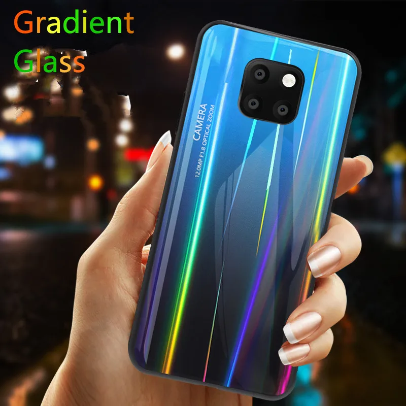 For Huawei Mate 20 / Mate 20 pro Case Luxury Gradient Glass Hard PC Back Cover For Huawei P30 / P30 Pro Silicone Frame Coque
For Huawei Mate 20 / Mate 20 pro Case Luxury Gradient Glass Hard PC Back Cover For Huawei P30 / P30 Pro Silicone Frame Coque