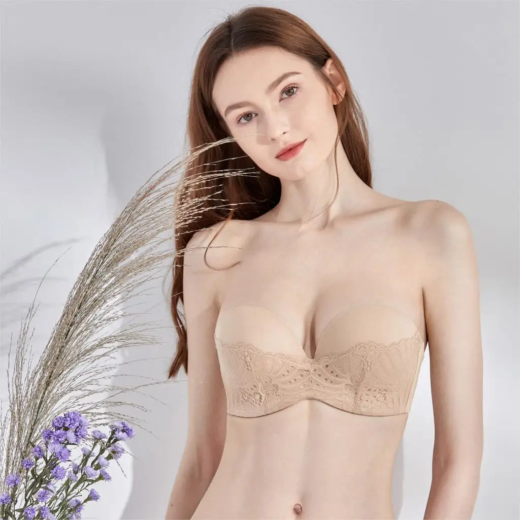 Women's Slightly Padded Great Support Lace Underwired Invisible Strapless Bra Plus Size
Women's Slightly Padded Great Support Lace Underwired Invisible Strapless Bra Plus Size