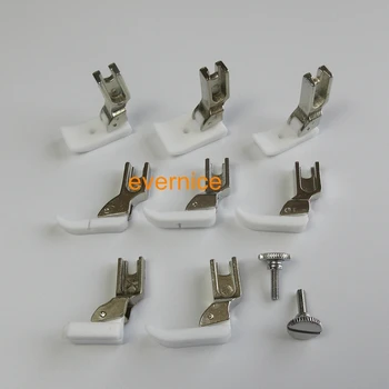 

8 TEFLON ZIPPER & WIDE BOTTOM PRESSER FOOT for CONSEW 30 98 99 102 103 105 210 217 218 219 220 230 290